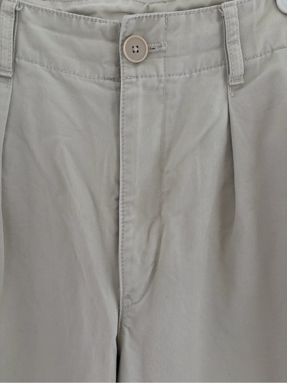Uniqlo U Wide-Leg Cotton Twill Pants in Cream, W 25/ 63.5 cm - Picture 5 of 14